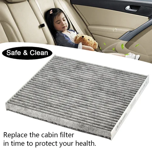 Imagen 2 del producto 2x filtro de aire acondicionado de cabina de polen de coche carbón activado 68223044 AA K 68223044 AA para Jeep Cherokee KL 2016 2017 2018 2019