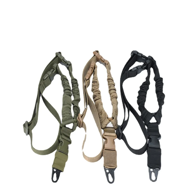 Pasek do strzelania Akcesoria myśliwskie Jednopunktowy pasek na ramię do karabinu Airsoft Paintball Outdoor Nylon Slant Span Lanyard