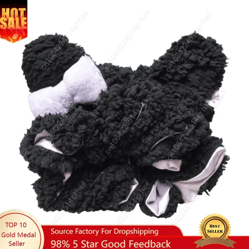 

Black Luxury Teddy Bonnet