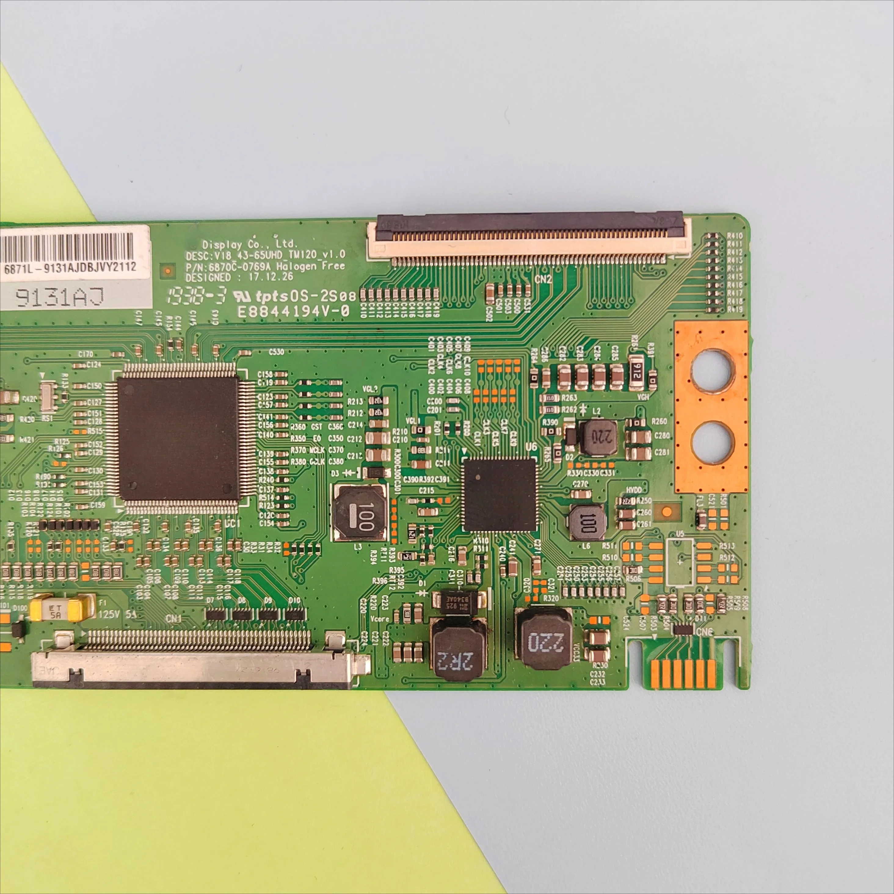 6870C-0769A 6871L-9131A 6871L-5655B 9131A 5655B V18-43-65UHD-TM120