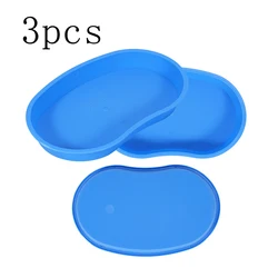 3pcs Dental Medical Surgical Plastic Tray Tattoo tray Surgical Disinfection Bending Plate Eyebrow Tattoo Sterilization Tools