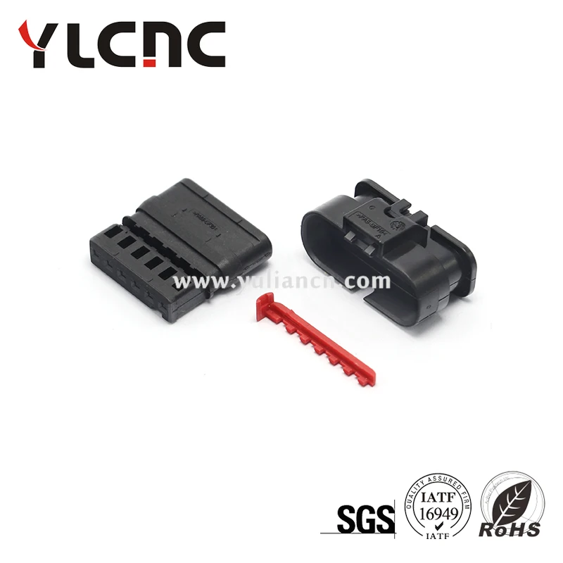 YLCNC factory direct sales 1Set 6Pin Automotive Waterproof Connector Accelerator Throttle Pedal Position Sensor Plug 1-1718646-1