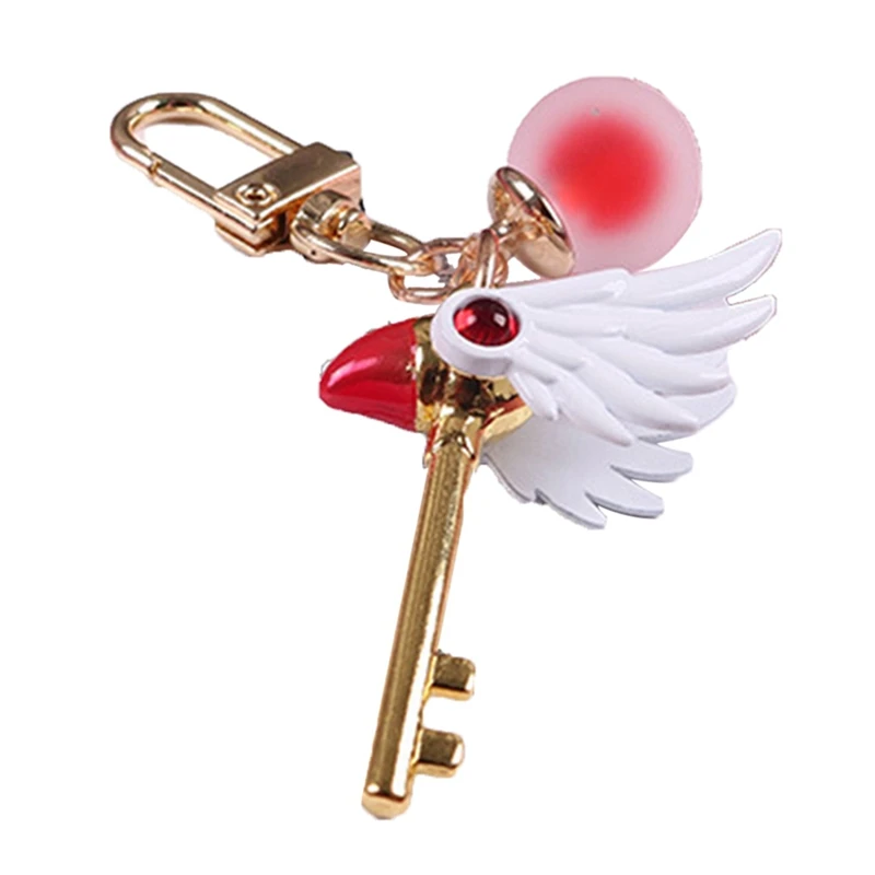 كاردكابتور بطاقة الآسر كينوموتو ساكورا الطيور عصا سحرية عصا مهرج بطاقة قلادة قلادة تأثيري المفاتيح حلقة رئيسية الدعامة