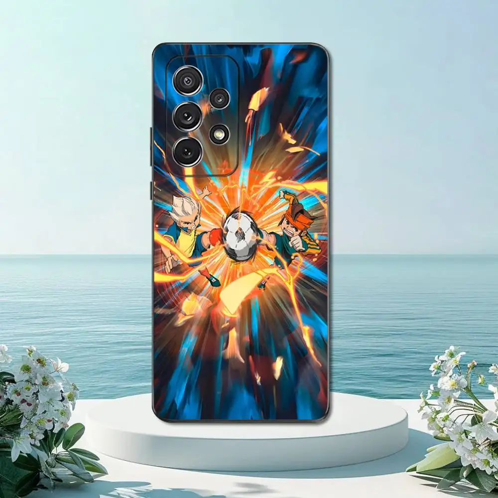 حافظة هاتف I-Inazumas Animation E-Eleven لهاتف سامسونج S22، S21، S20، S10، S9، S25، S24، S23، Ultra، FE، Plus، Lite، غطاء أسود من السيليكون الناعم #2