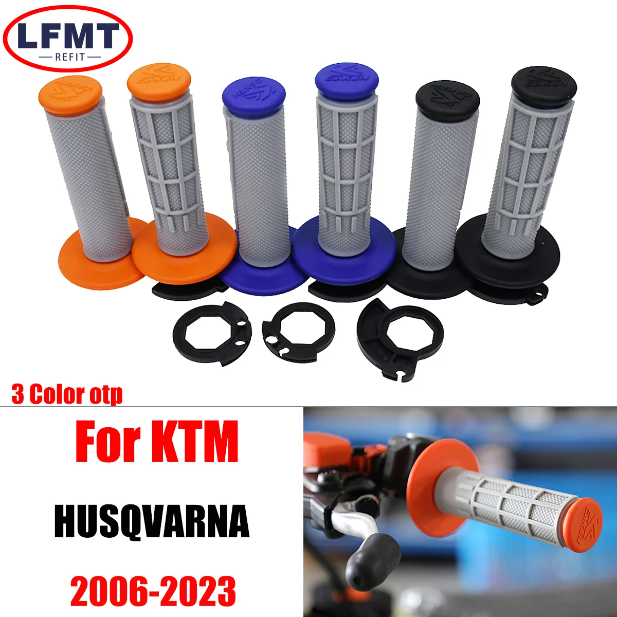 

Motorcycle Handlebar Lock-on Grips Tube For KTM SXF XCF EXC EXCF XCFW SXR 250 300 For Husqvarna TC TE FC TX FX 450 500 2006-2023