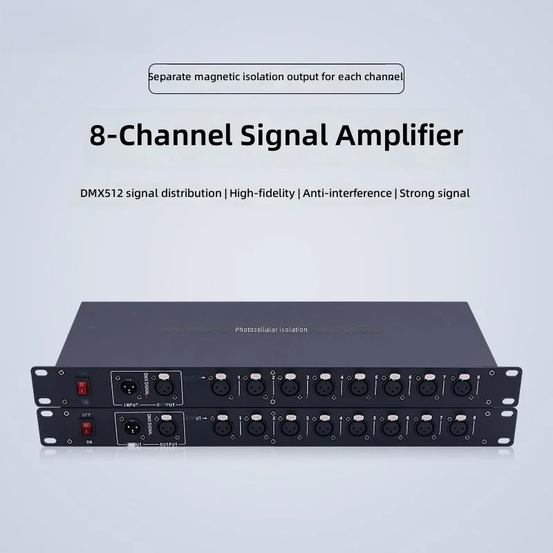4-Channel 8-channel photoelectric isolation signal dmx512 signal distribution amplifier par lamp transceiver stage lighting