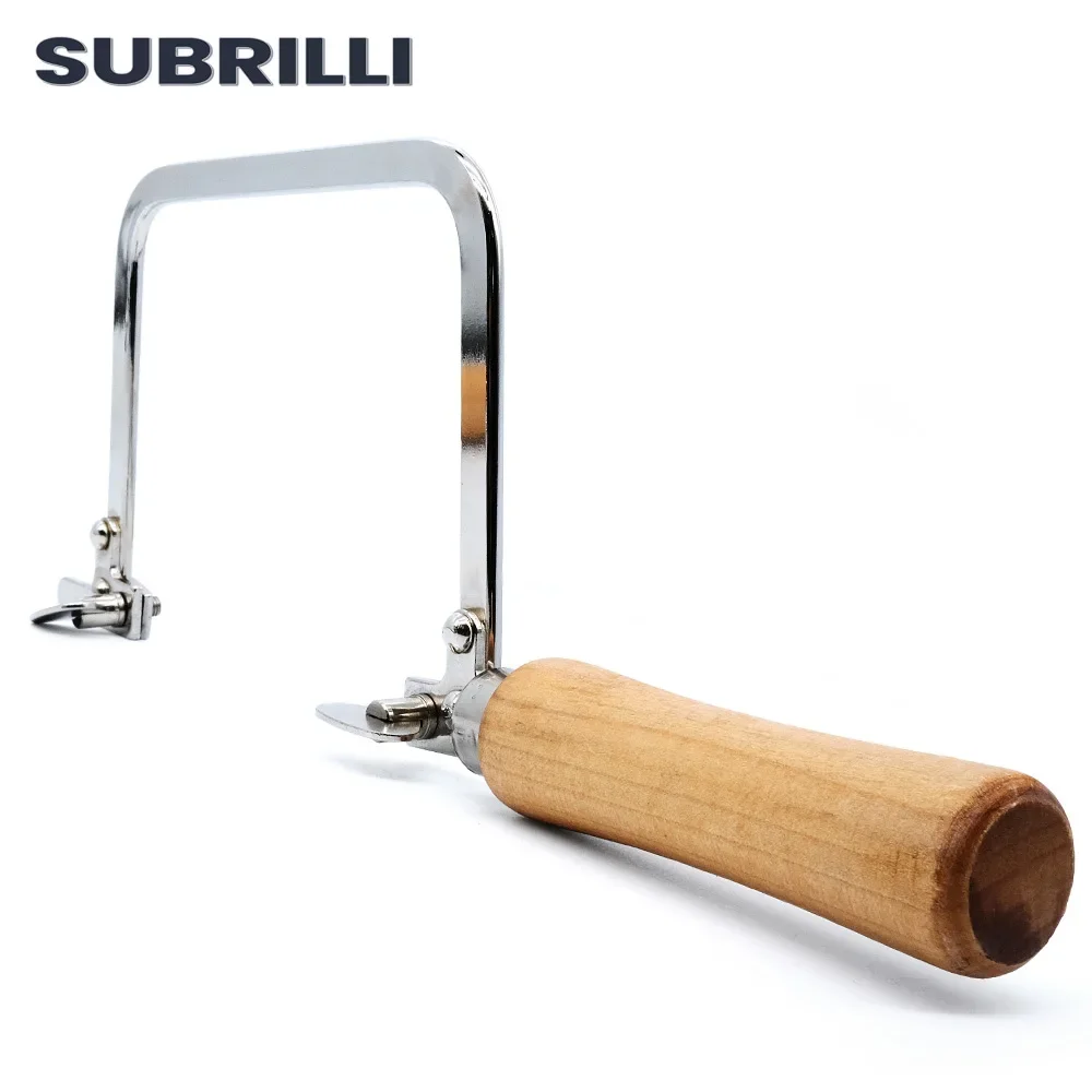SUBRILLI U شكل منحنى المنشار القوس مجوهرات خشبية اليد المنشار الإطار زهرة نمط خط نشر اليد جارلاند النقش لتقوم بها بنفسك سلك المنشار