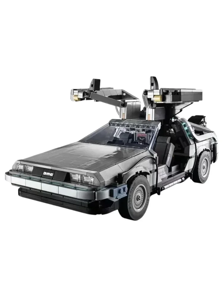 

В наличии 10300 «Назад в будущее», модель машины времени, комплект строительных блоков для автомобиля, автомобильные кирпичи, детские рождественские подарки для мальчиков