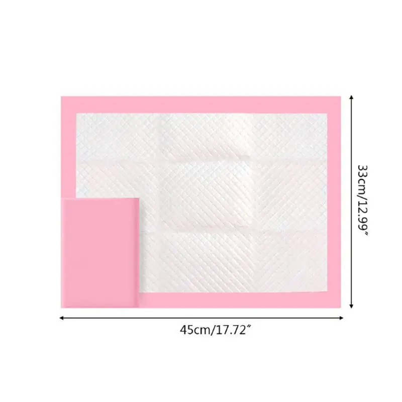 100pcs Baby Soft Sheet Urine Changing Pads Pink Disposable Infant Bedding Diapering Covers Nappy Mattress Changing Mat