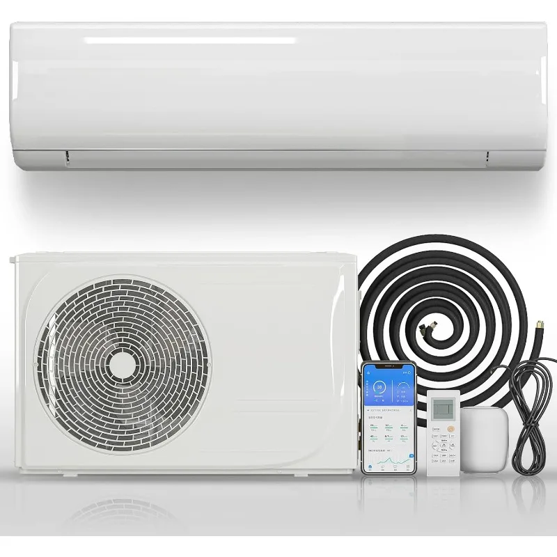 18000BTU Mini Split Air Conditioner with 1.5 Ton Pre-Charged Heat Pump,220-230V 21 SEER2 Ductless AC with Inverter Customized