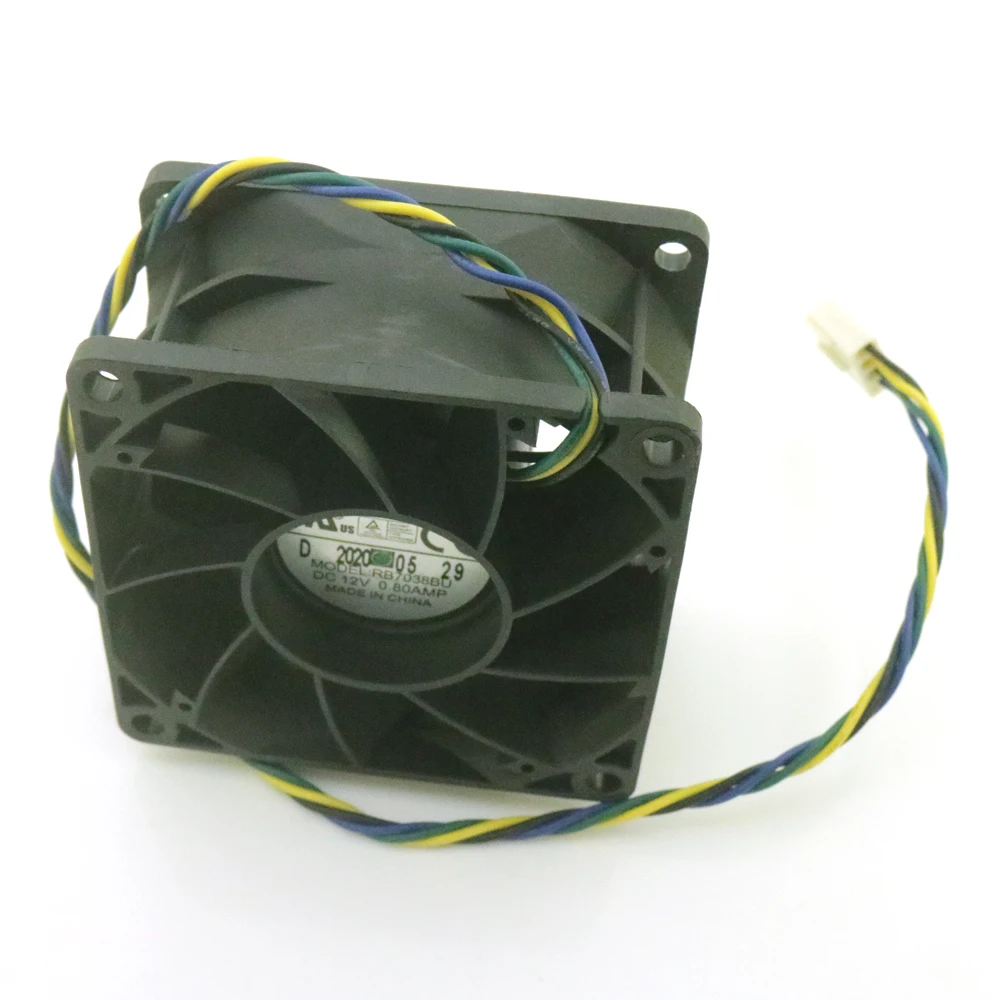 RB7038BU 7038 12V 0.80A 4Wires 4Pins Cooler Cooling Fan