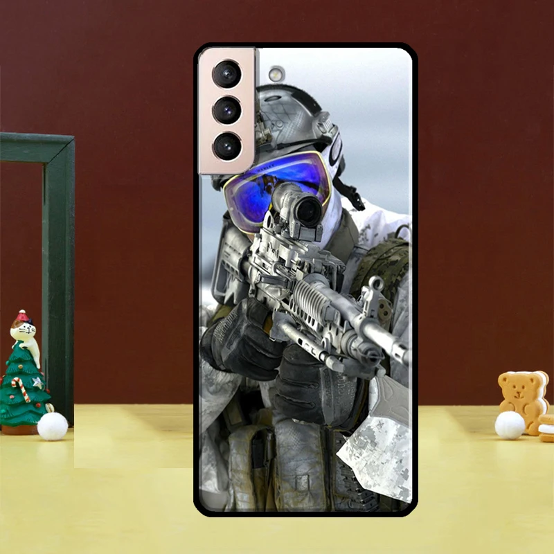 Army Soldier Special Forces Case For Samsung Galaxy S23 S21 Ultra S20 FE S8 S9 S10 Plus Note 10 Note 20 S22 Ultra Coque