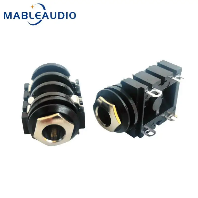 5PCS Premium Schalter 4-pin 6-pin CLIFF JACK 6,35 Große 2-core Große 3-core Weibliche Kopf Audio Stehen 6,5 Stereo Buchse – Detail 9
