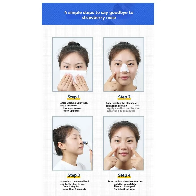 جهاز التجميل - أداة تنظيف المسام - منظف المسام الكهربائي - أداة تجميل لإزالة الرؤوس السوداء قابلة للتعديل بسرعة مزدوجة #1