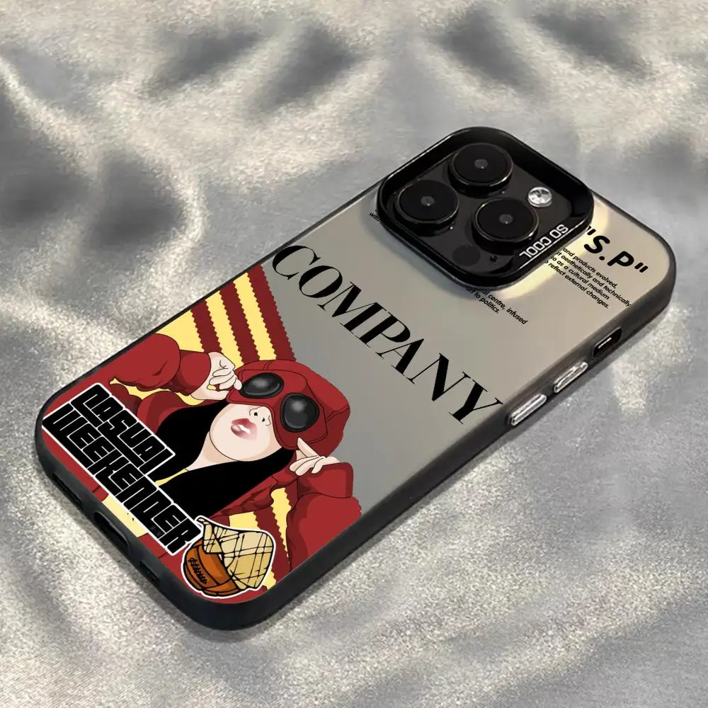 Etui na telefon C-ps Senior Luxury cool MAN z wzorem, czarne, kolor srebrny, obudowa na iPhone 17 16 e 15 14 13 12 11 Pro Max Plus — zdjęcie produktu 4