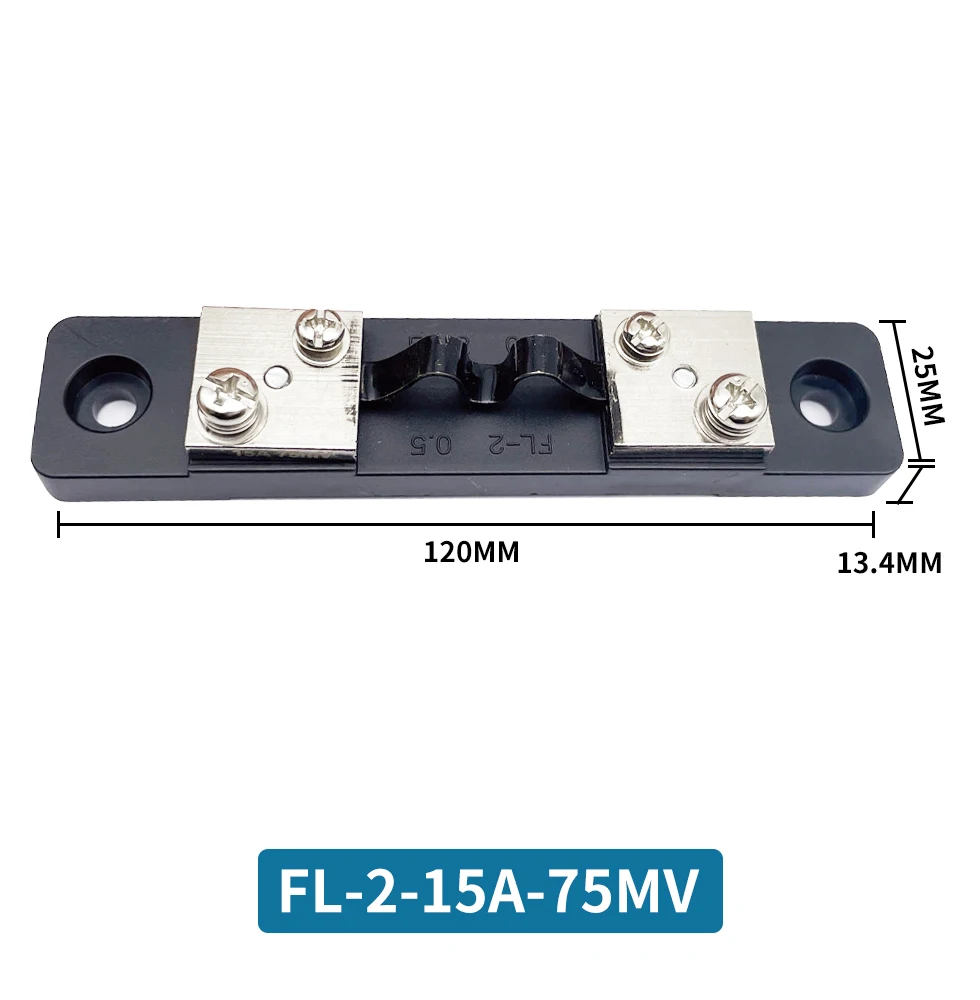 Shunt FL-2 eksternal, pengukur arus Ammeter Digital Voltmeter pengukur arus 300A 400A 500A 1000A 75mV untuk Voltmeter