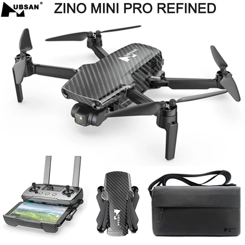 Новейший квадрокоптер Hubsan Zino Mini Pro с 3-осевым стабилизатором, 3-сторонним обходом препятствий, дальностью FPV 15 км и временем полета 40 минут