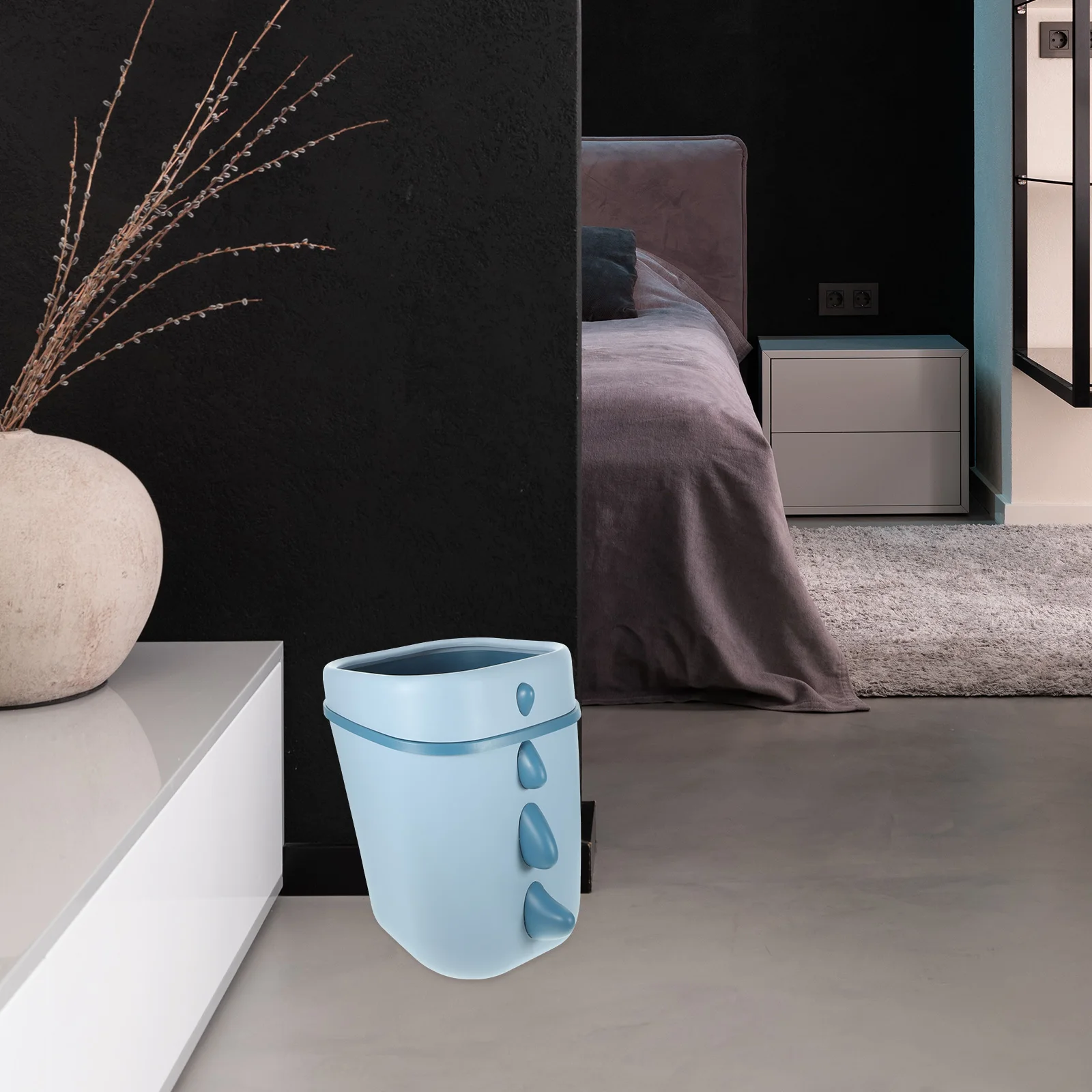 

Cartoon Dinosaur Small Plastic Easy Clean Garbage Kawaii Bedroom Bin Desktop Cute