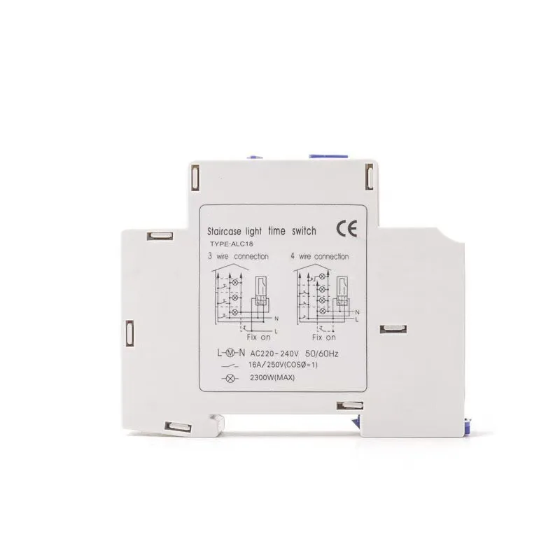 Staircase Lighting Timer Switch ALC18 Mini Mechanical Count Down Fast Time Switch 220V AC Smart Light Timer Relay Control