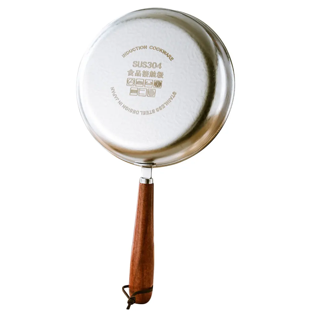 

Mini Stainless Steel Frying Pan 8Cm Non Stick Surface Snowflake Design For Egg Butter Melting Coffee Warming Small Fry Pan