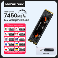 MOVESPEED 7450MB/s SSD NVMe M.2 2280 4TB 2TB 1TB Internal Solid State Hard Disk M2 PCIe 4.0x4 2280 SSD Drive for PS5 Laptop PC