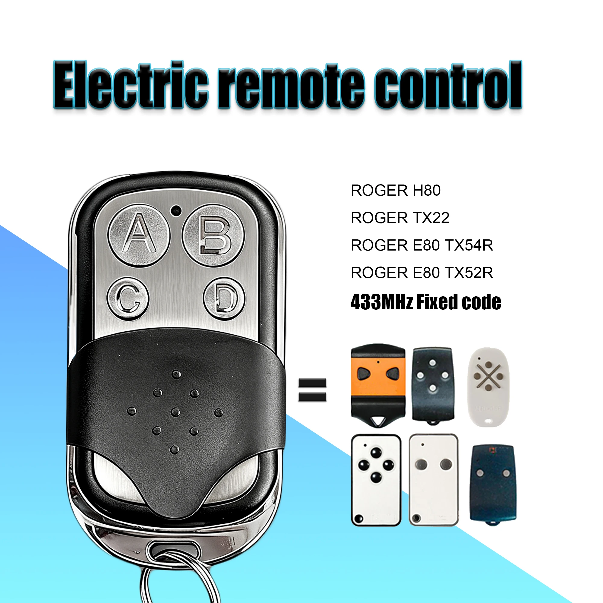 Bulk Supply 4 Styles 433MHz Clone Handheld Remote Kit Multi Unit Pack for Household Garage Doors and Retractable Gates