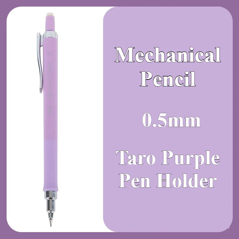 FABER-CASTELL Vulpotlood 0,5 m Automatisch tekenpotlood met zachte grip Zelfklevende schoolbenodigdheden voor studenten Schrijven