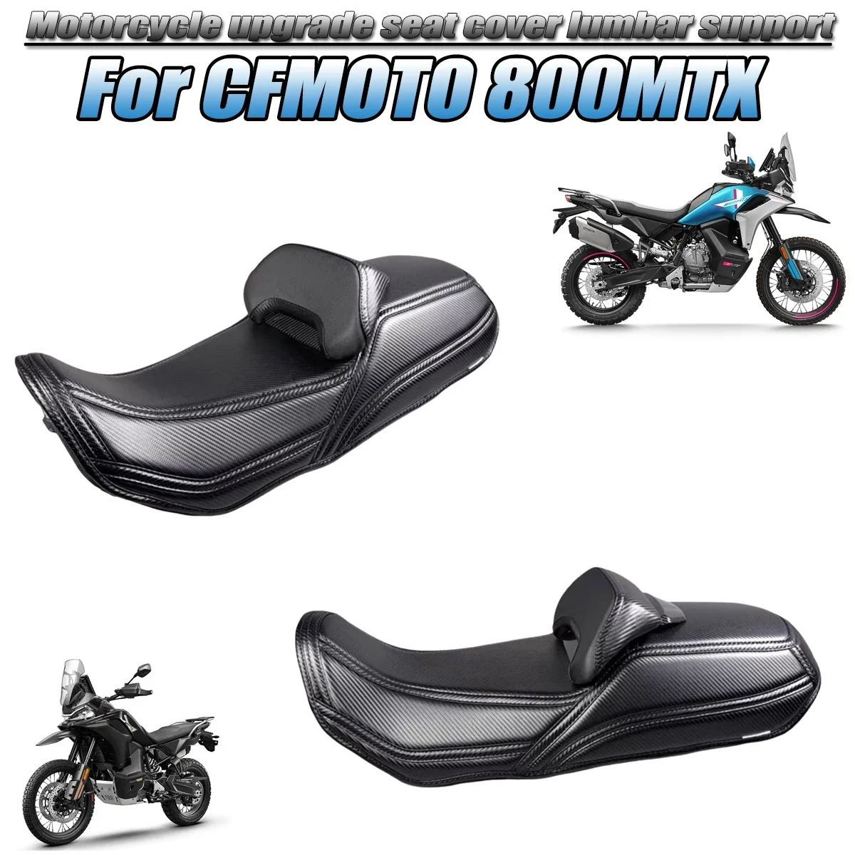 Fit For CFMOTO 800MT-X 800MTX Motorcycle seat cover (non seat) upgrade accessorie seat cover lumbar backrest integrated