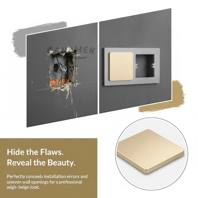 Ultra-thin Eco-friendly Switch Cover Plastic Switch Socket Panel Universal Wall Panels Switch Socket Frame Wall
