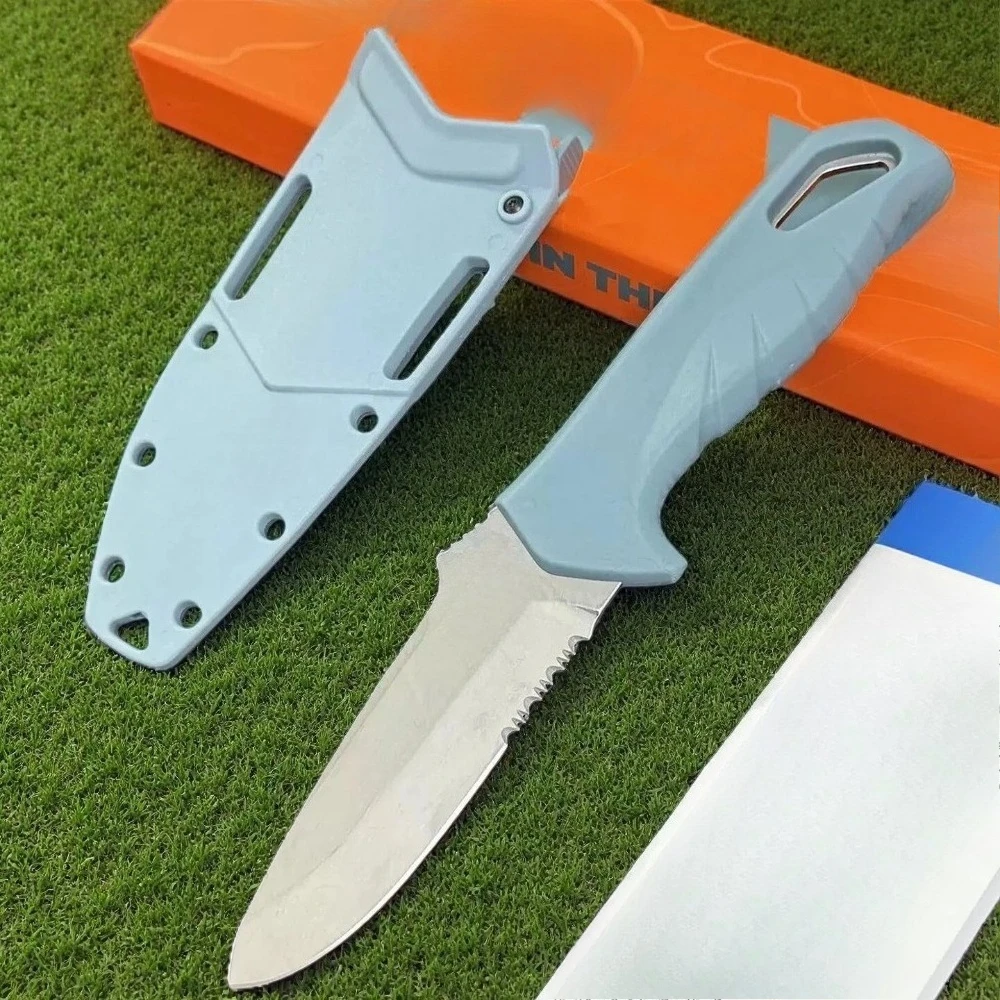 

18040 New Style Camping Portable Knife D2 Blade Nylon Fiber Handle Outdoor Fixed Knife Durable Peeling Tool EDC Knives