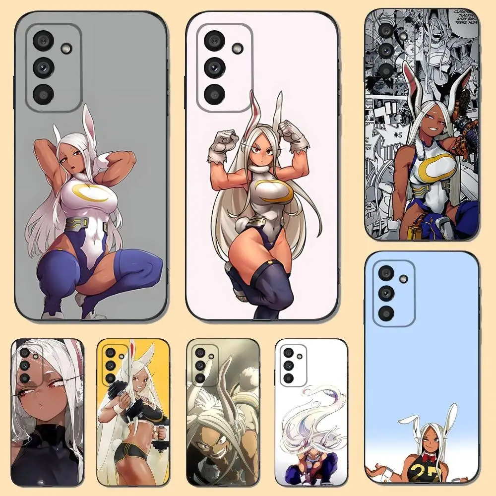 

My Hero Anime M-Mirko Phone Case For Samsung S 25,24,23,22,30,21,10,9,Ultra,Plus,Lite,FE,4,5 G Soft Black Case