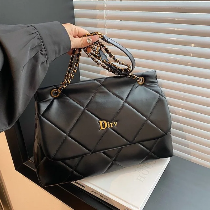 

Square Vintage Leather Crossbody Bag Women Handbag Designer Shoulder Tote Purse Classic Diaper Bag