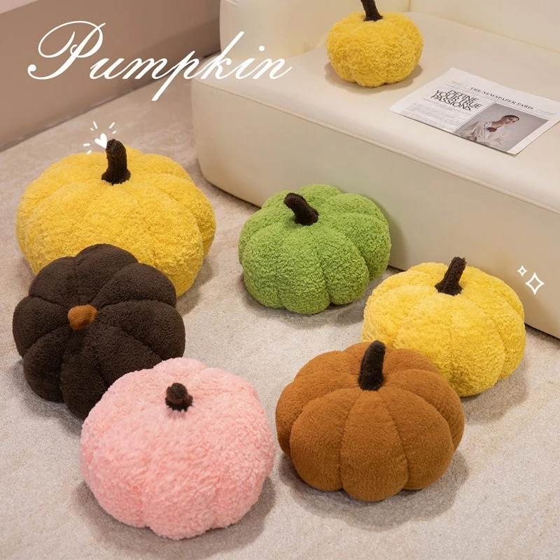 

Cute Pumpkin Plush Pillow - Soft Fabric Home Decorative Cushion for Children and Girlfriend Gift Convenient Home Accessory