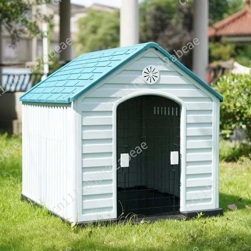 Outdoor medium and large dog kennel rainproof summer dog house