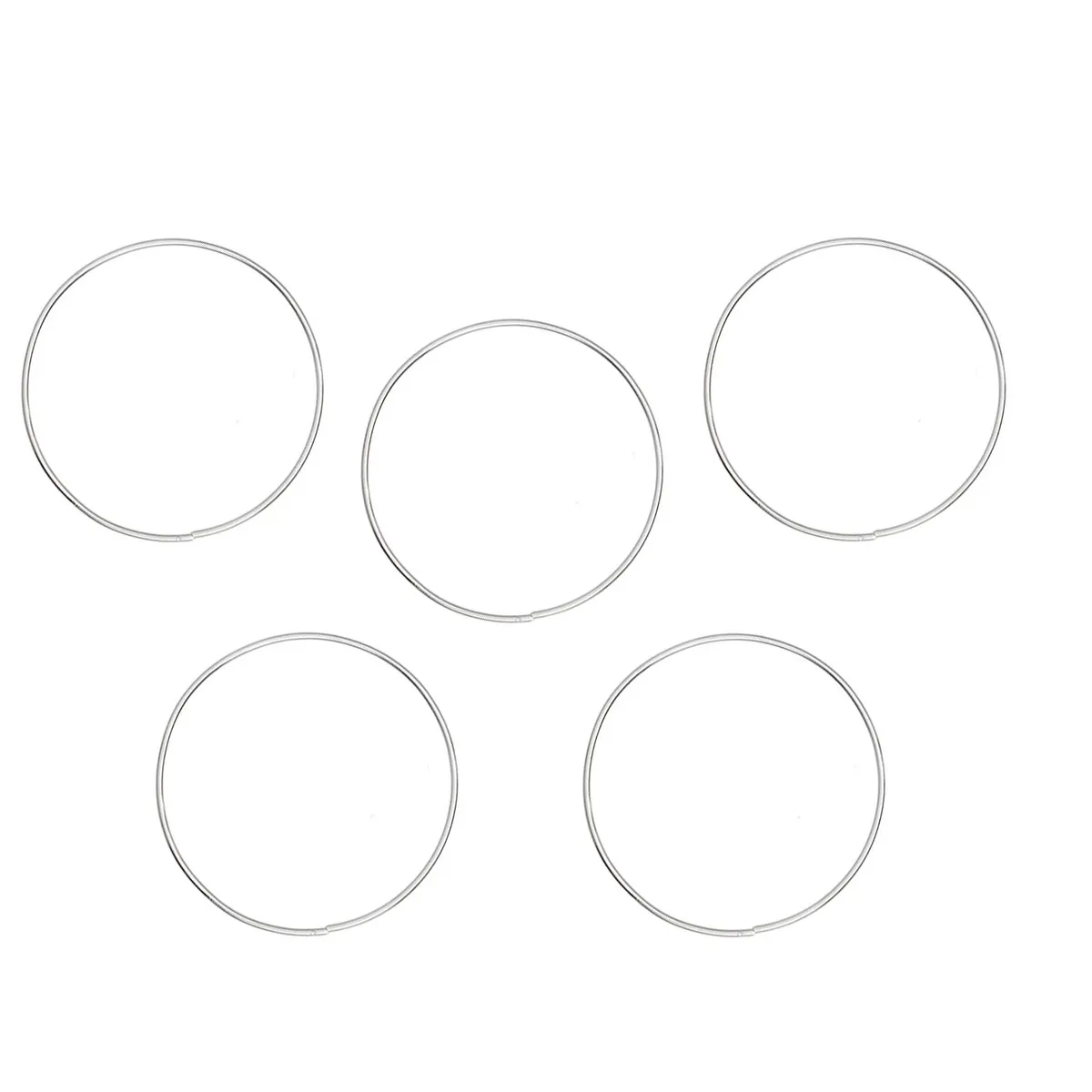 

5pcs Metal Dreamcatcher Ring 19Cm Smooth For Diy Dream Catcher Craft Projects Silver Welded Design Wall Hanging Frame