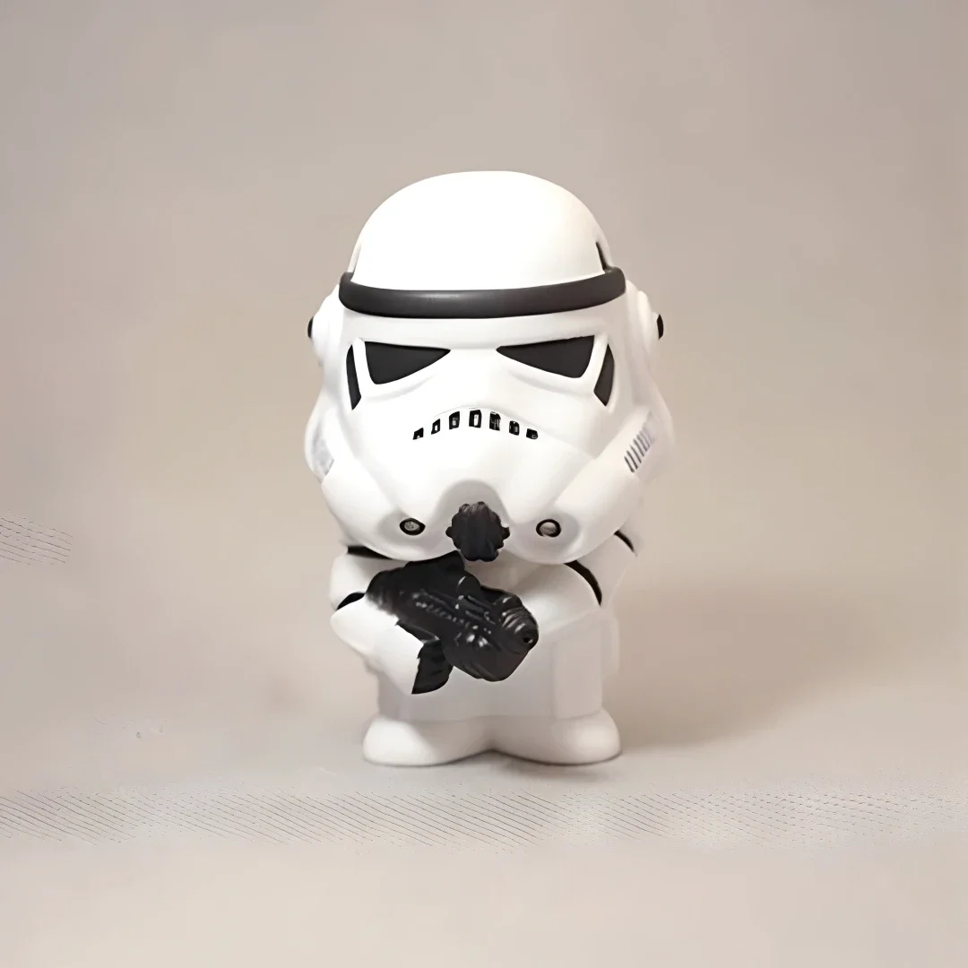 STAR WARS Movie 10cm Dark Trooper Black Soldier Stormtropper Anime Action Figure Mini Toys Model For Children Gift