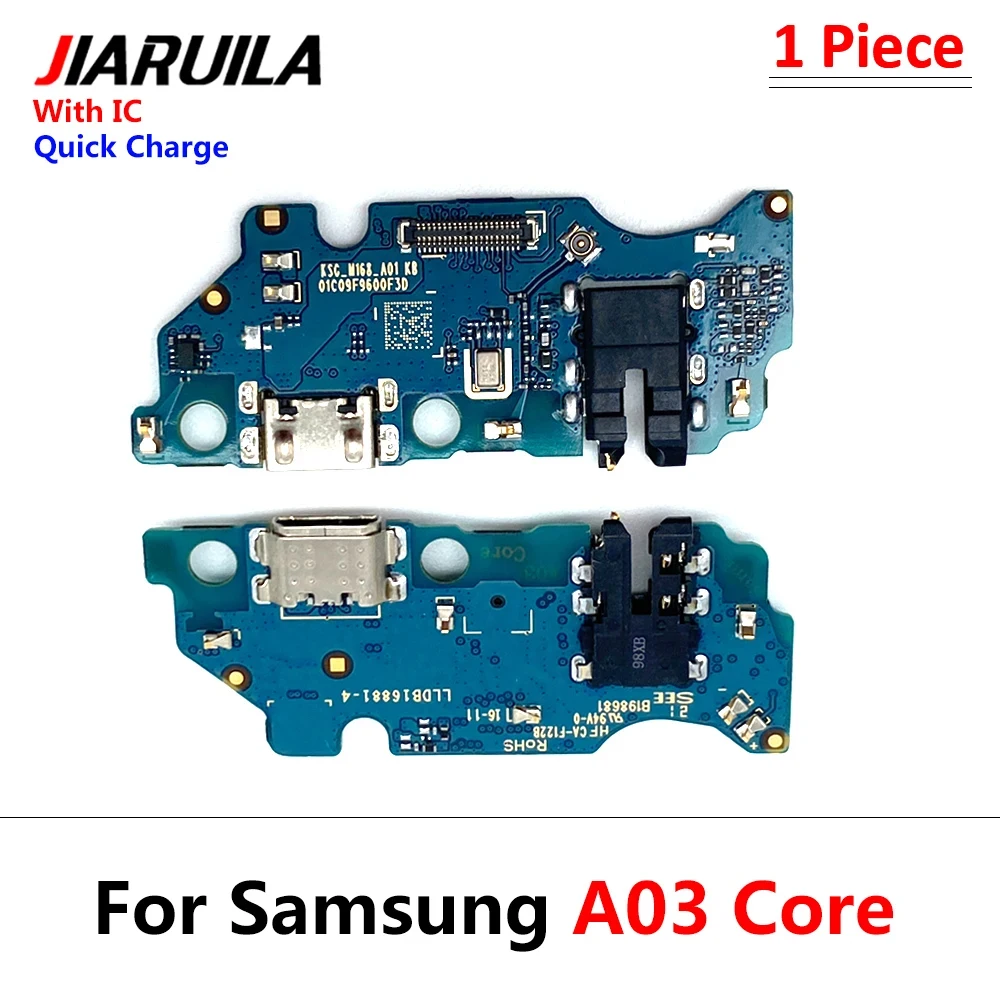 10Pcs/Lot, Dock Connector Micro USB Charger Charging Board Port Flex Cable For Samsung A03S A307 A037F SM-A307F / A03 / A03 Core