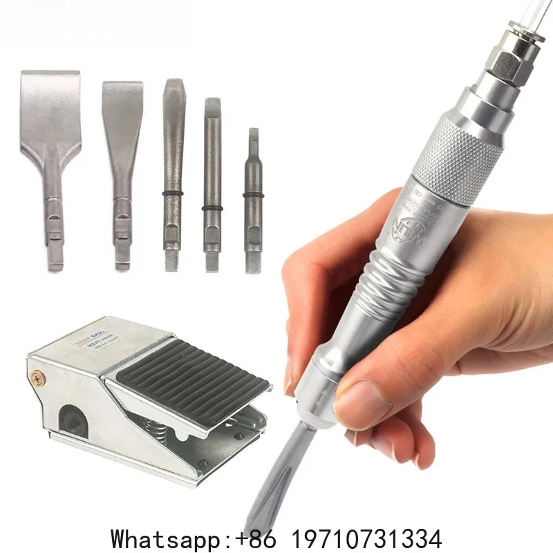 Mini Air Chisel Pneumatic Hammer Air Chisel Shovel Micro Air Flux Chipper Gas Shovel Chisel Pencil Dental Medical Gypsum Cast