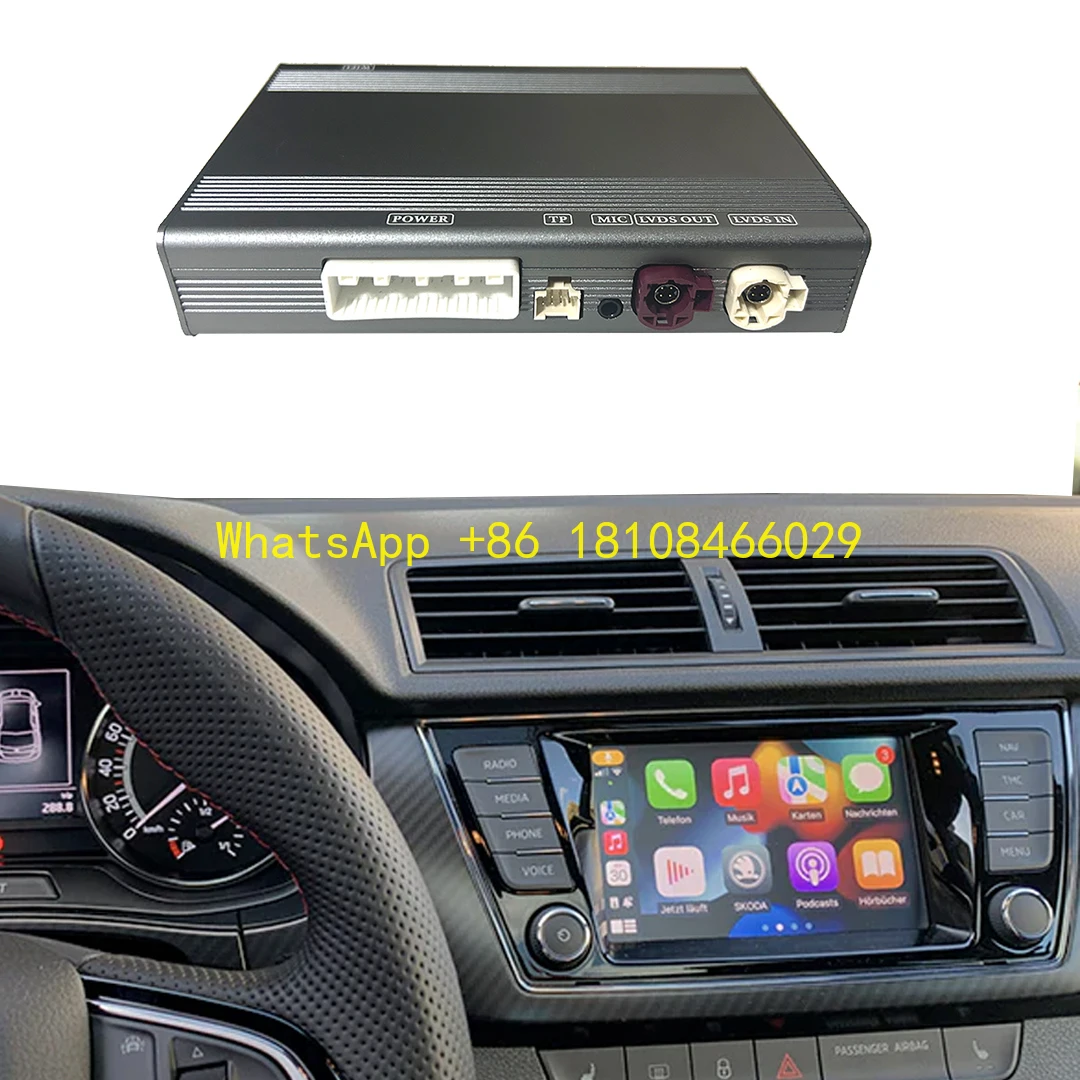 

Wireless CarPlay Android Auto Skoda Fabia Polo Tiguan Passat SEAT Leon MIB System Mirror Link Air Play Radio Car Play