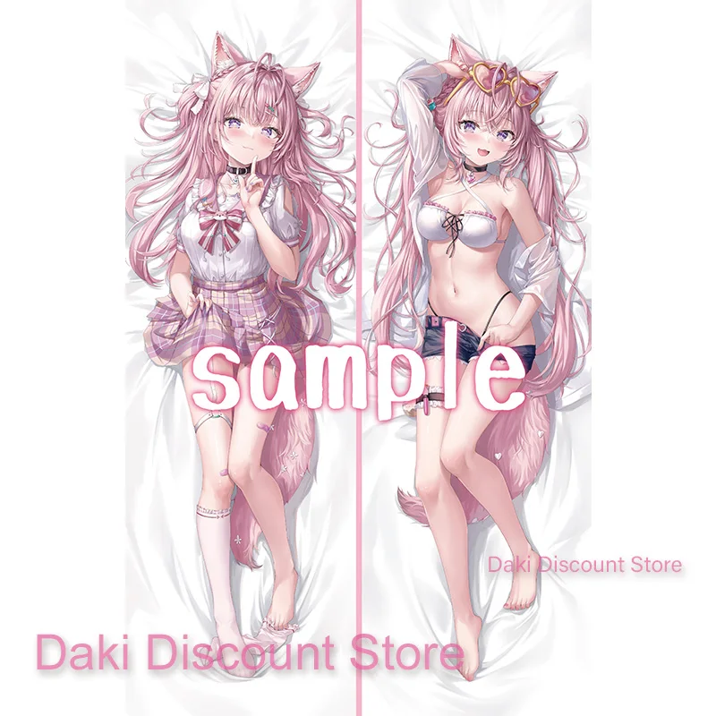 

Dakimakura Hakui Koyori Vtuber Anime Double Sided Print Life Size Body Pillow Cover Pillowcase Gift