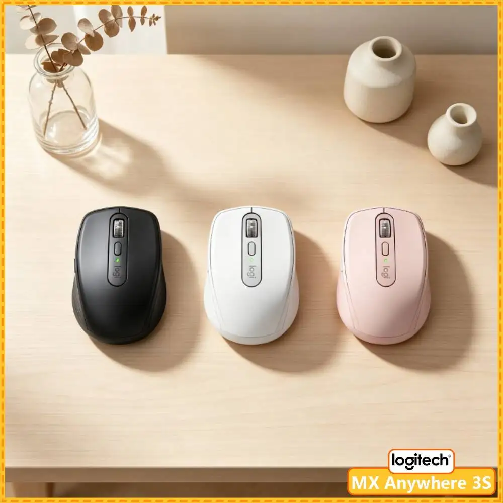 Wireless MX Anywhere 3S - 8000 DPI, Hyper-Scroll, Anti-Slip, Perfect for Vape Exhibition Trip & Business Travel