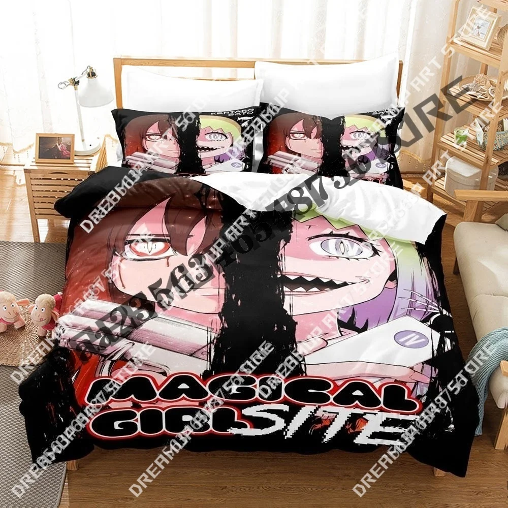 3D Print Magical Girl Site Anime Bedding Set Twin Queen King Full Size Duvet Cover Pillowcase Bed boys girls Adult Home Textiles