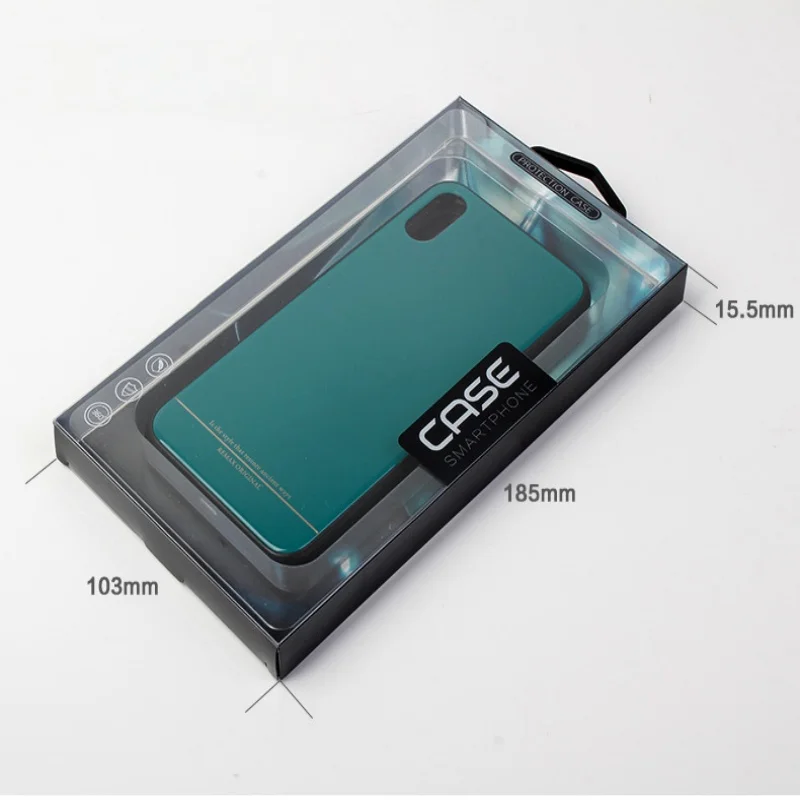 500pcs Custom PVC Plastic Clear Phone Case Packaging Box for IPhone Case Cover Consumer Electronics Mobile Phone Accessories a21