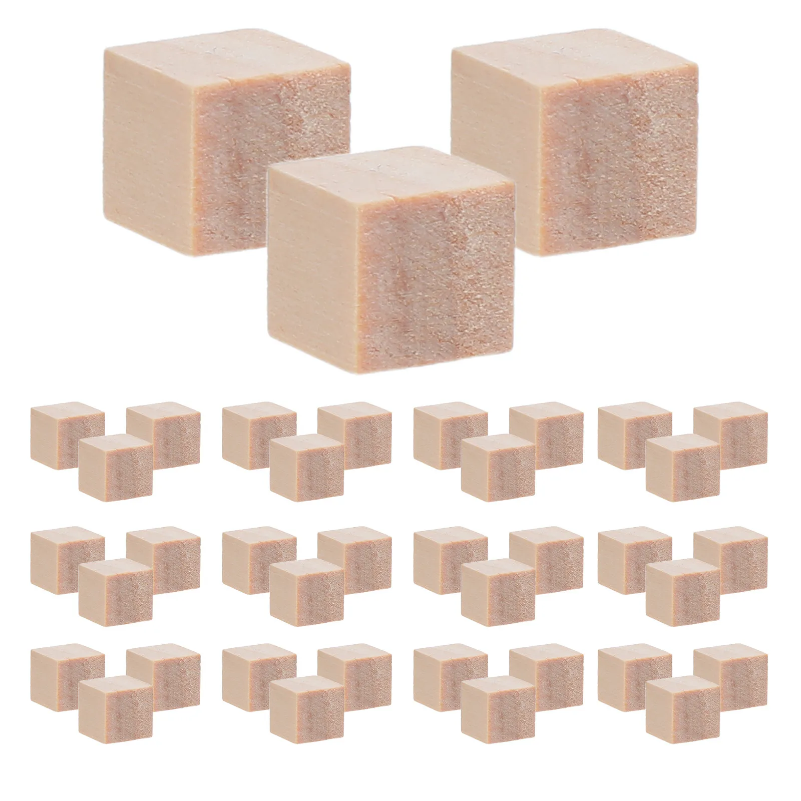 240 szt. Drewniane klocki dla dzieci 1x1cm, naturalne, nieobrobione klocki z sosny do majsterkowania, układania, budowania, nauki w przedszkolu.