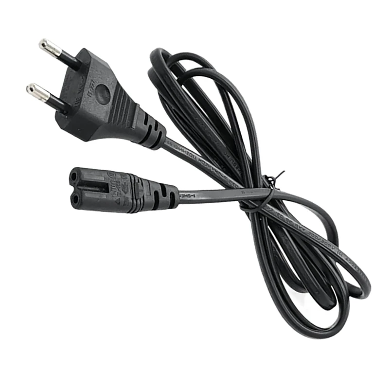 Universal Power Cable 1.5M 2-Hole Charging Cable 8-Character Tail For LED LCD TV Samsung Printer Power Cord EU Plug