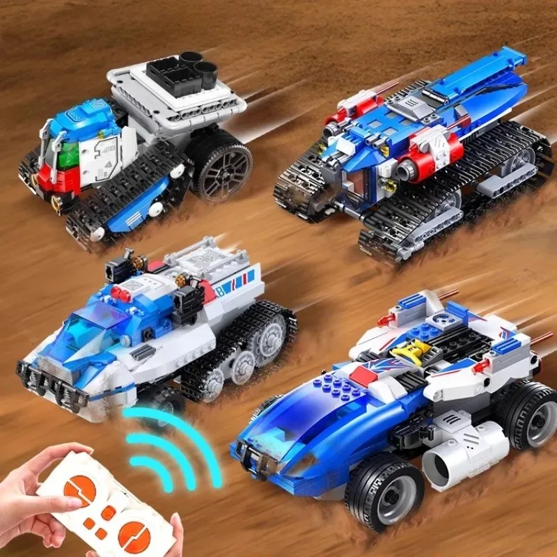 

SEMBO автомобильные строительные блоки с дистанционным управлением, детские развивающие креативные игрушки, собранная гоночная модель, модная игрушка, подарок на день рождения