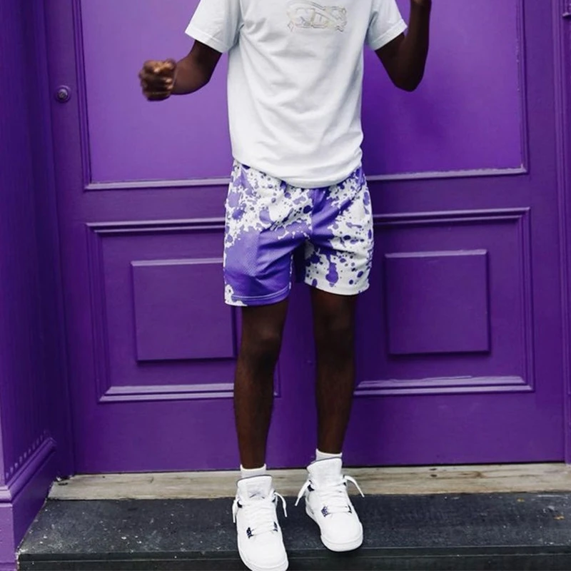 

Men's Sports and Fitness Beach Basketball Shorts, Fashionable Breathable Quick Drying Shorts, 3D Printed Quick Drying Shorts