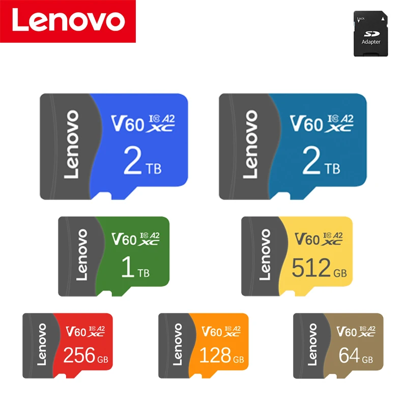 High Speed Lenovo A2 2TB Memory Card 128GB 256GB Flash UHS-3 Small Mini SD Card For 4K HD Camera / TV / Nintendo Switch / Gop