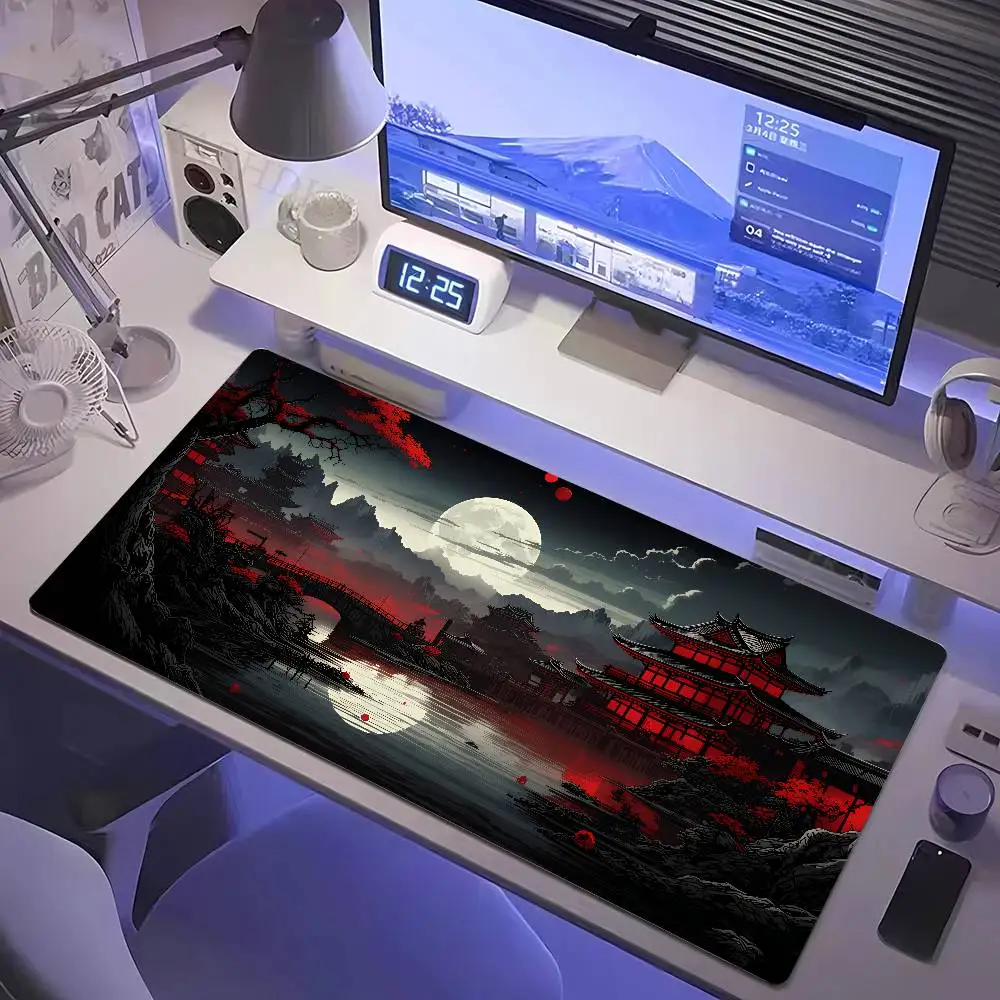 Night Moonlight Large Mouse Pad 900x400 Non-Slip Esport Learning Desk Mat Game Player Mousepad desktop Accessories Keyboard Pads