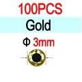 3mm Gold100pcs
